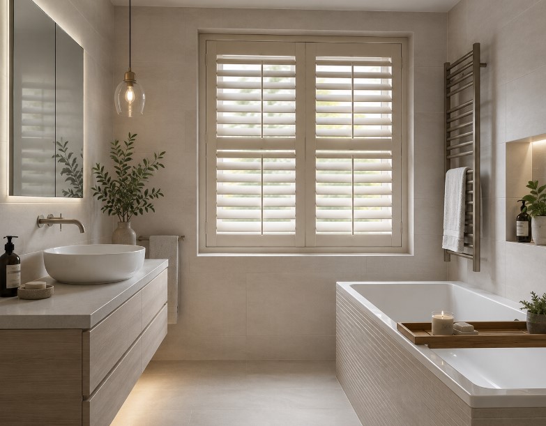 bathroom shutters colour