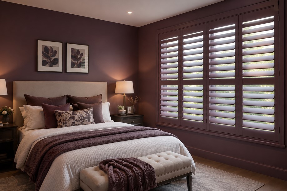 bedroom shutters colour