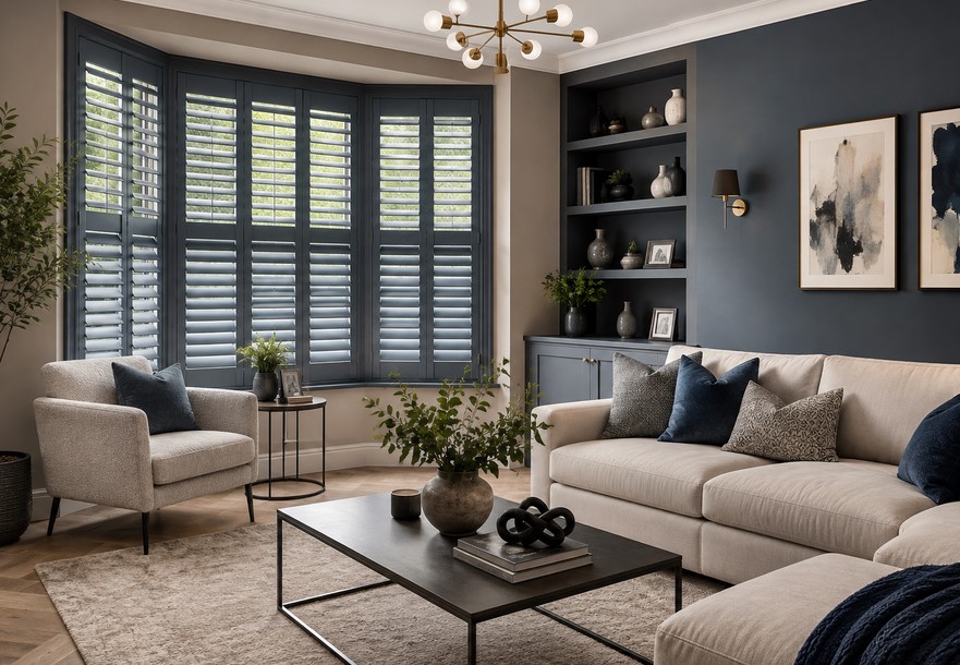 living room shutters colour