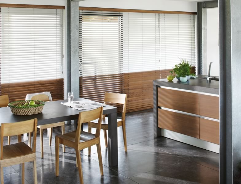Natural Wood Blinds in Essex